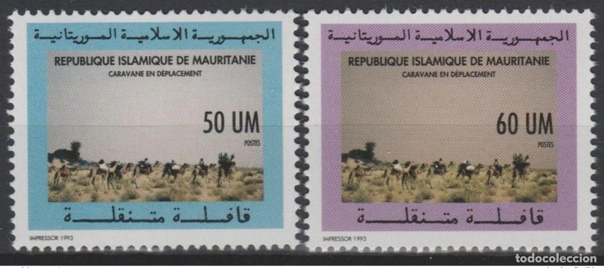 Sellos: Mauritania 1993 Mi. 1008 - 1009 Caravana itinerante Camel Wildlife 2 val. **