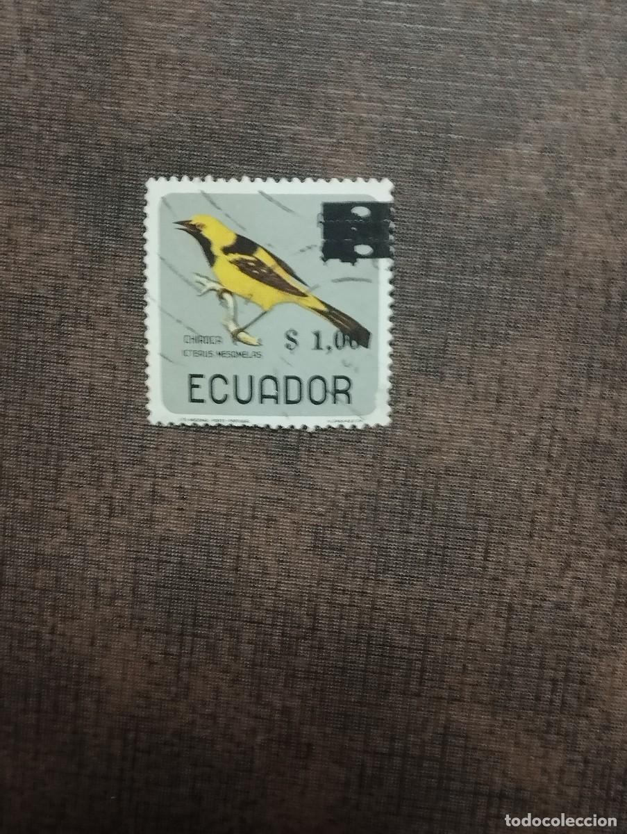 Sellos: 28.08/ Ecuador. Fauna. 1$ sell&oacute; en usado