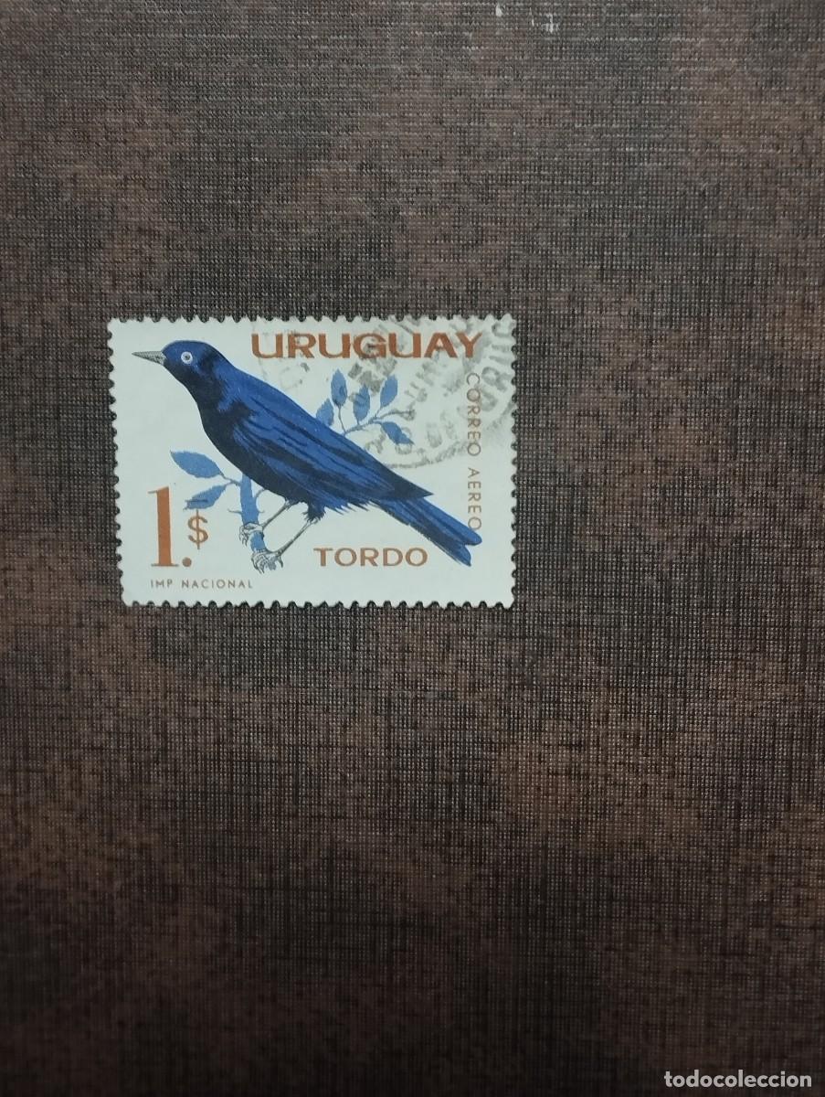 Sellos: 28.08/ Uruguay. Fauna. 1$ sell&oacute; en usado