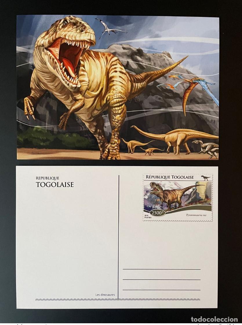 Sellos: Togo 2015 Mi. 6759 - 6763 Papeler&iacute;a completa Dinosaurios enteros Tyrannosaurus rex T