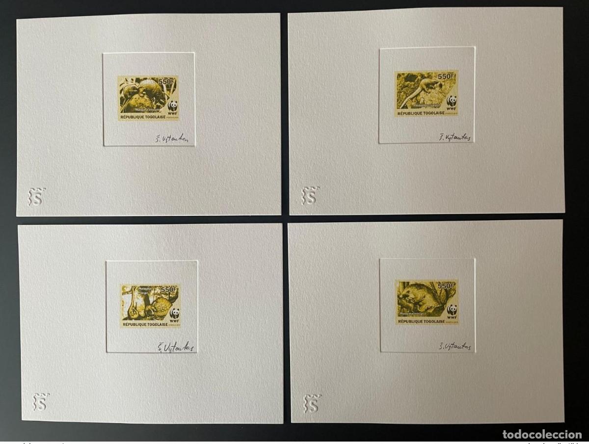 Sellos: Togo 2010 Artist Proof Mi. 2092 - 2095 WWF Panda fauna BROWN