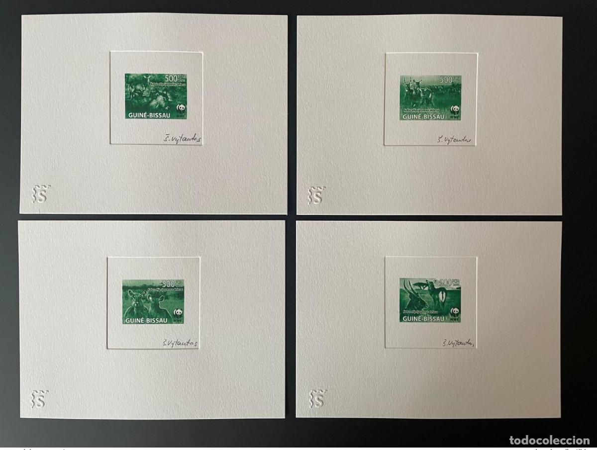 Sellos: Guinea-Bissau 2008 Prueba de artista Mi. 3919 - 3922 WWF Panda fauna vert