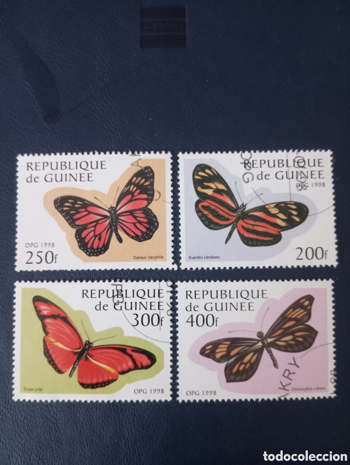 Sellos: MARIPOSAS, SERIE DE GUINEA