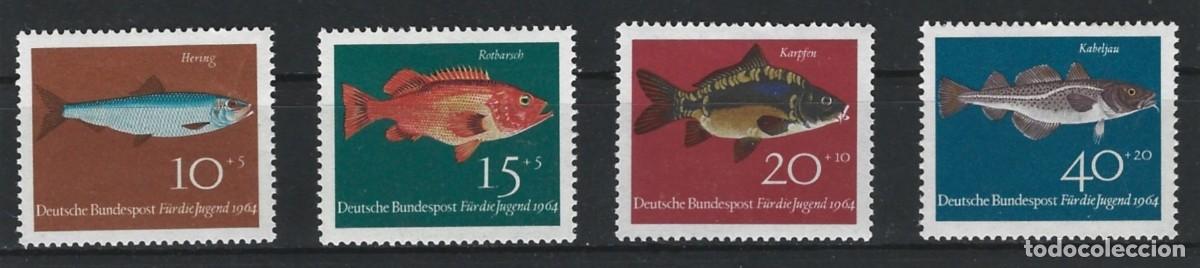 Sellos: ALEMANIA FEDERAL - SERIE PECES - SELLOS PARA J&Oacute;VENES 1963 - MNH