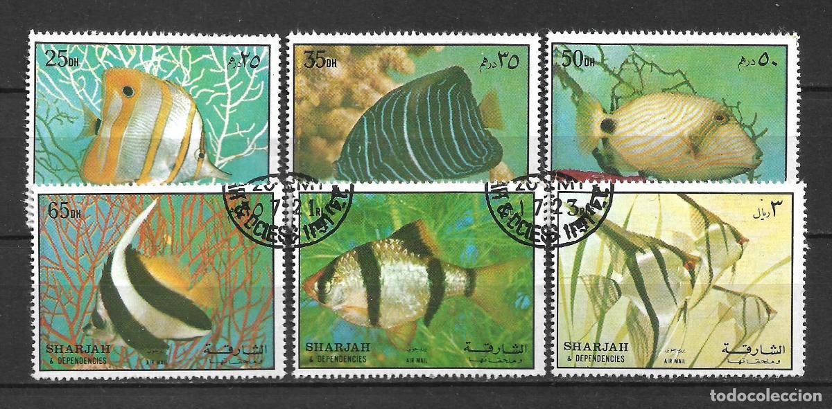 Sellos: sharjah sello usados fauna peces - 22/3