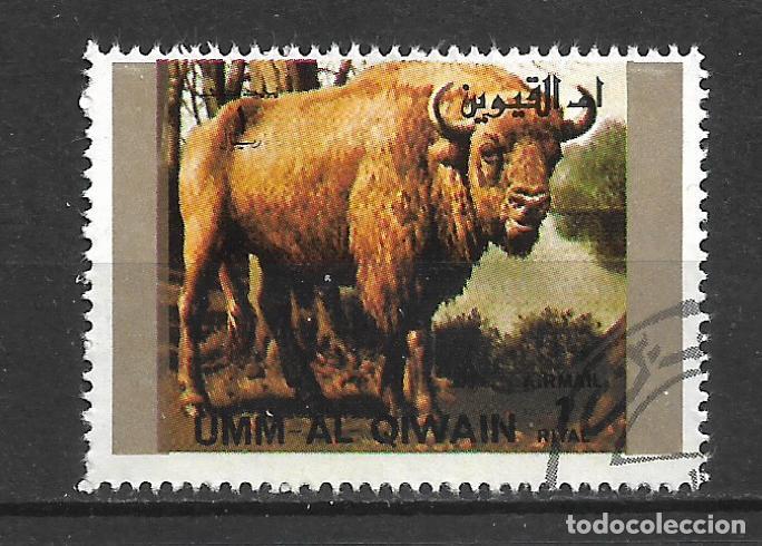 Sellos: UMM AL QIWAIN 1973 sello usado fauna - 22/8