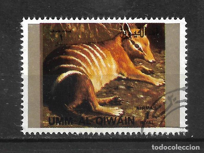 Sellos: UMM AL QIWAIN 1973 sello usado fauna - 22/8