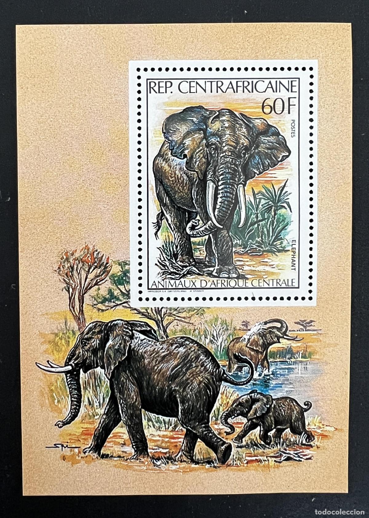 Stamps: Centro&aacute;frica 1982 Mi. 812 elefante animales &Aacute;frica Central fauna