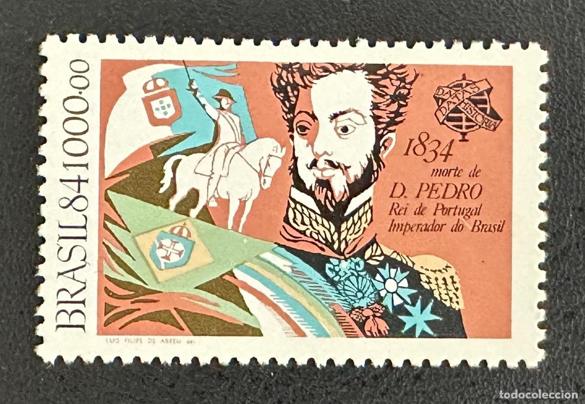 Briefmarken: Brasil 1984 Mi. 2068 emisi&oacute;n conjunta Dom Pedro rey Portugal emperador