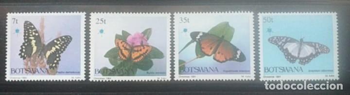 Sellos: BOTSWANA 1984 Mariposas N&ordm; Ivert 503/06 Navidad 4v. Nuevos