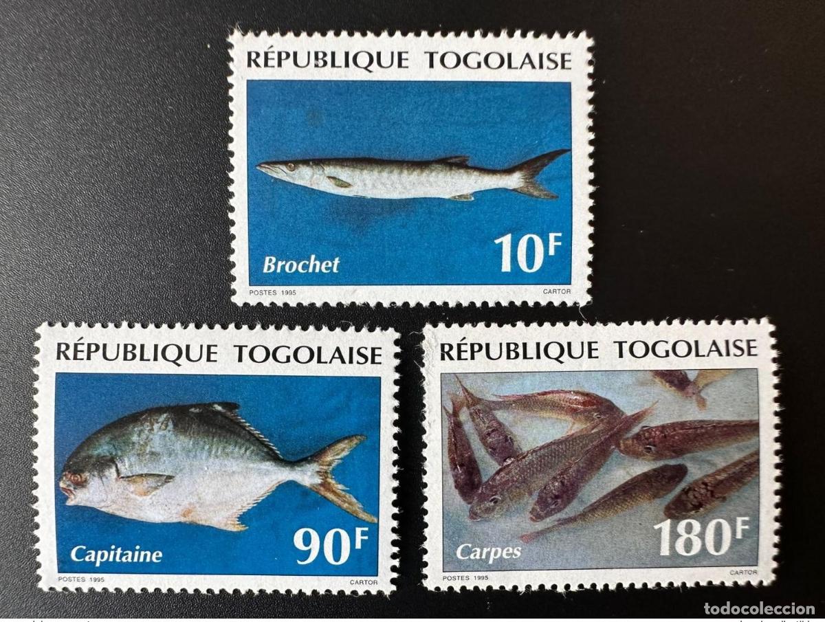 Sellos: Togo 1995 Mi. 2258 - 2260 Peces lucios carpas Marine Captain Wildlife