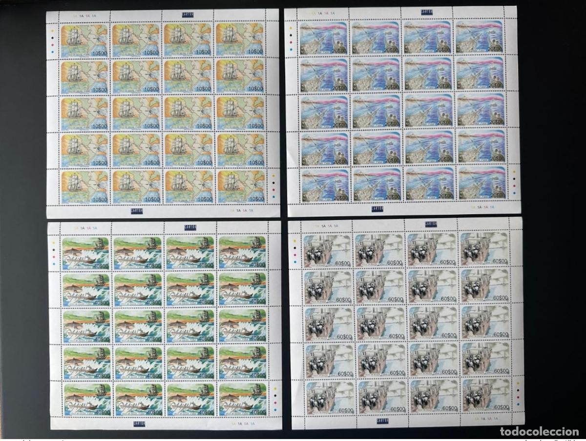 Sellos: Cabo Verde 2006 - Mi. 886 889 Grandes s&aacute;banas Ciclo Baleia barco ballenero velero