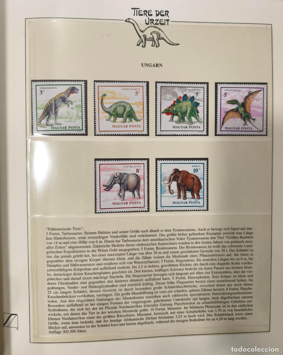 Sellos: ANIMALES PREHISTORICOS. COLECCI&Oacute;N DE SELLOS Y HOJAS BLOQUUES NUEVO SIN SE&Ntilde;AL DE FIJASELLOS.