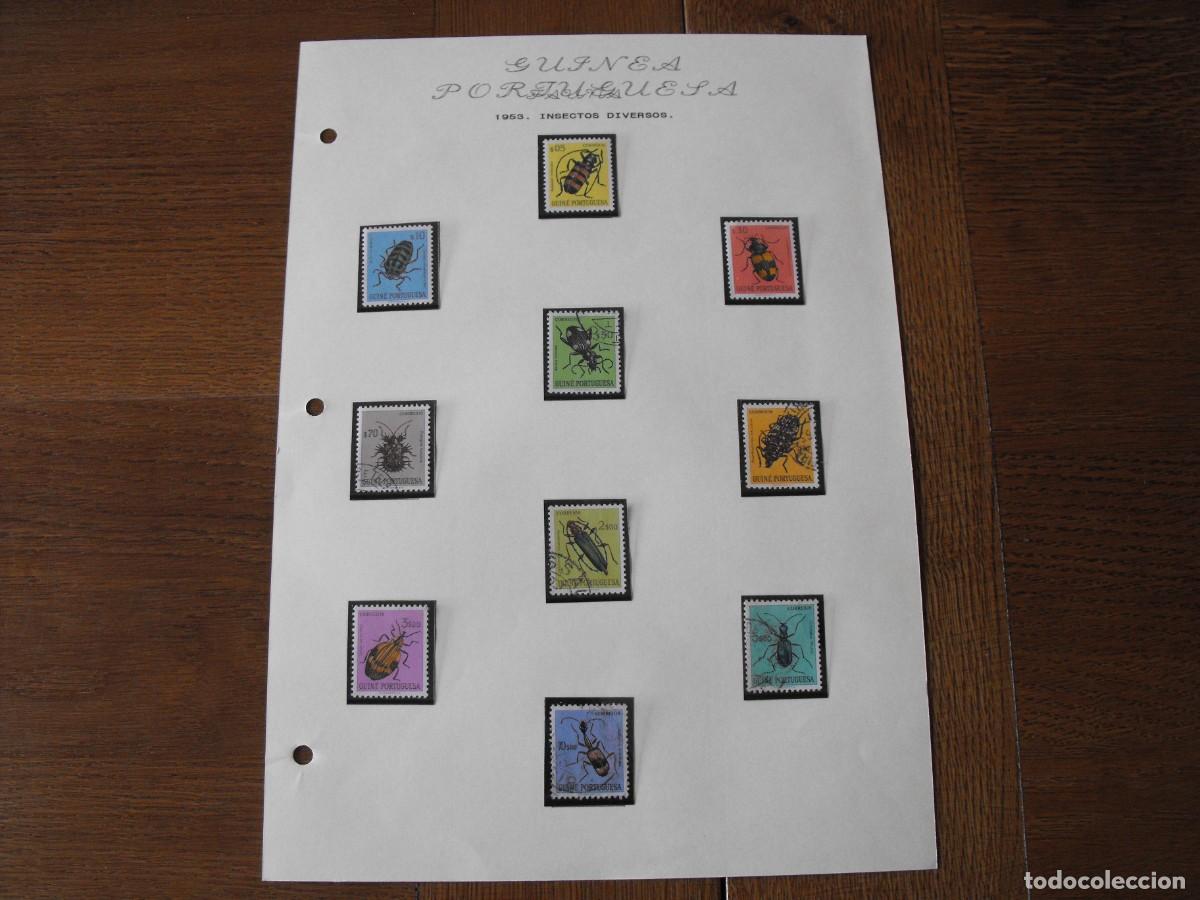Timbres: Sellos de fauna. Africa. Guinea Portuguesa. Serie usada. Montada en filoestuche.