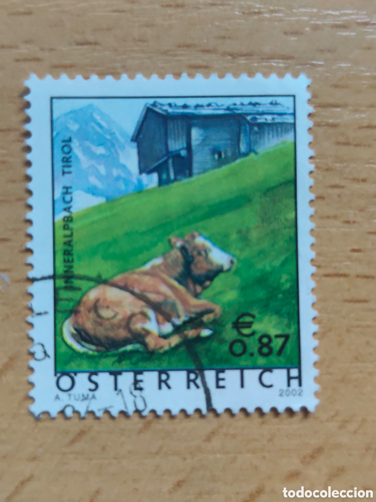 Sellos: Sello Vaca Austria 2002