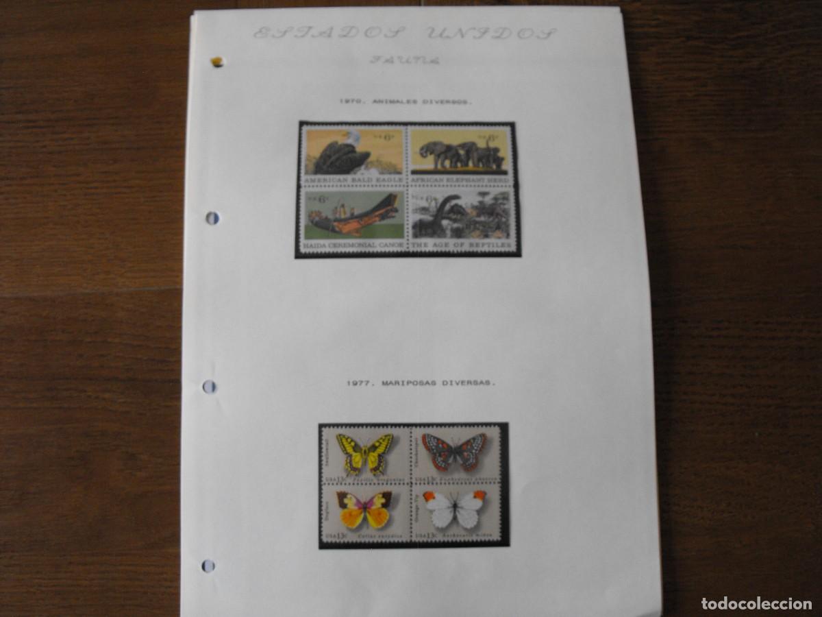 Selos: Sellos de fauna. America. Estados Unidos. Series HB nuevas y usadas. Montadas en filoestuche.
