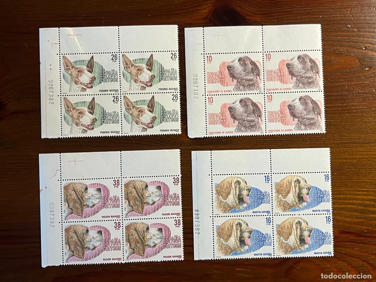 Sellos: LOTE SELLOS DE LA SERIE PERROS DE CAZA