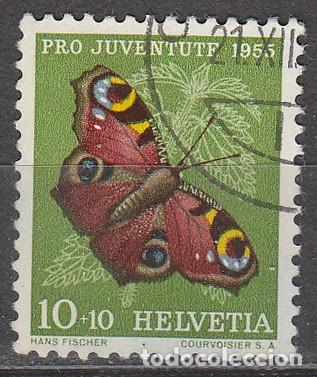 Stamps: Suiza n&ordm; 568, mariposa pavo real, usado