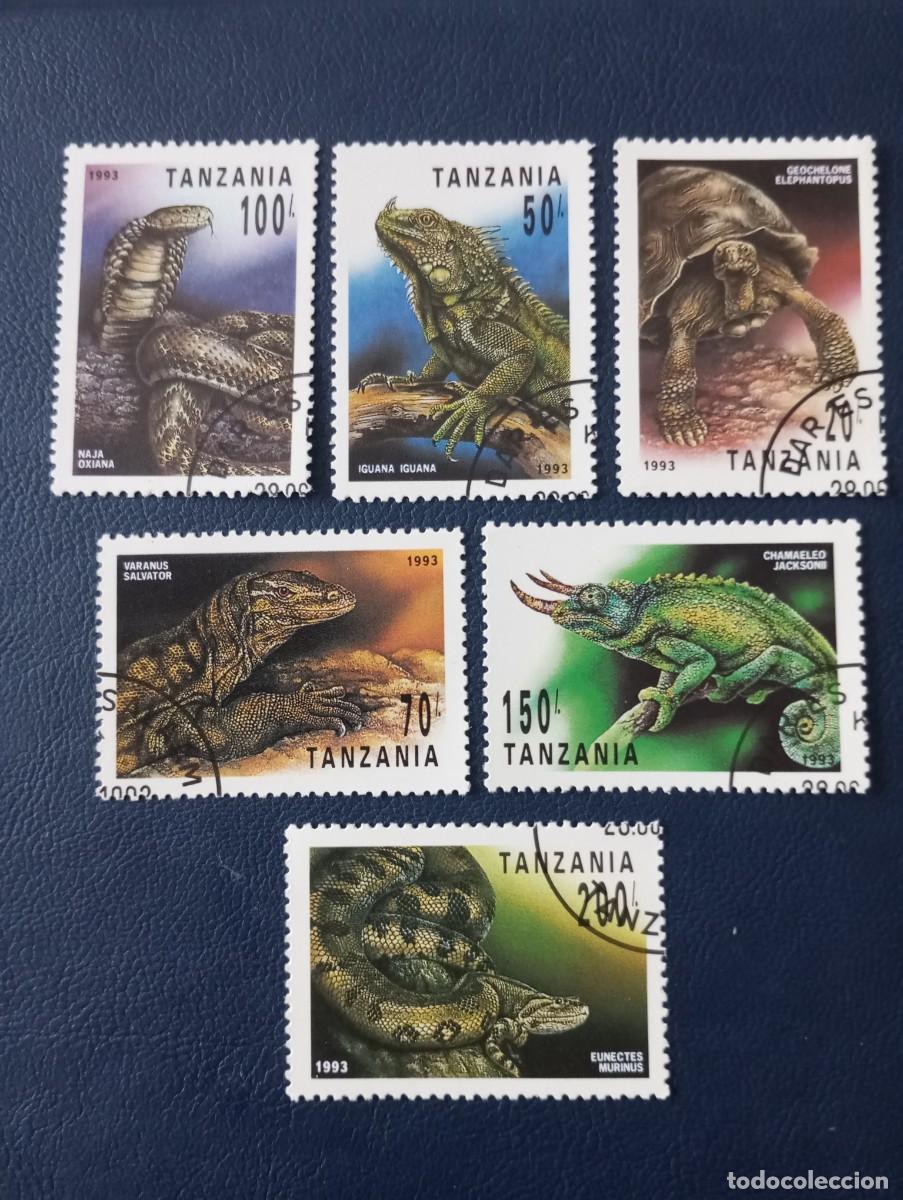 Sellos: FAUNA, REPTILES, SELLOS DE TANZANIA, 1993