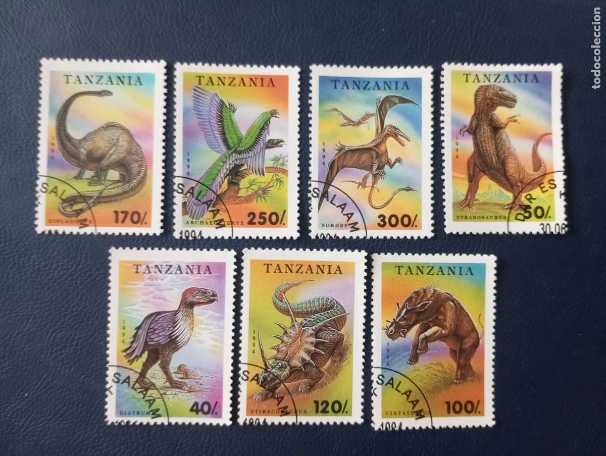 Francobolli: FAUNA , ANIMALES PREHISTORICOS, SELLOS DE TANZANIA, 1994