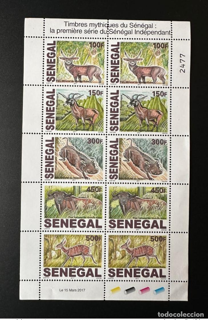 Selos: Senegal 2017 Mi. 2248 - 2253 hojas M/S Wildlife Park Niokolo Koba Warthog