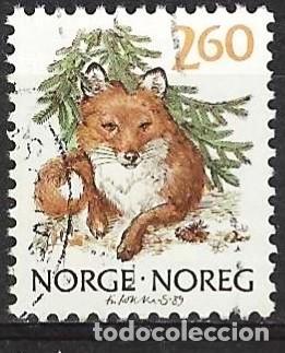 Sellos: Noruega 1989 - Mi 1009 - YT 968 - Fauna : Zorro