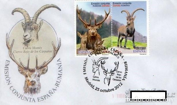 Stamps: CABRA MONT&Eacute;S. CIERVO ROJO. EMISI&Oacute;N CONJUNTA ESPA&Ntilde;A-RUMAN&Iacute;A.