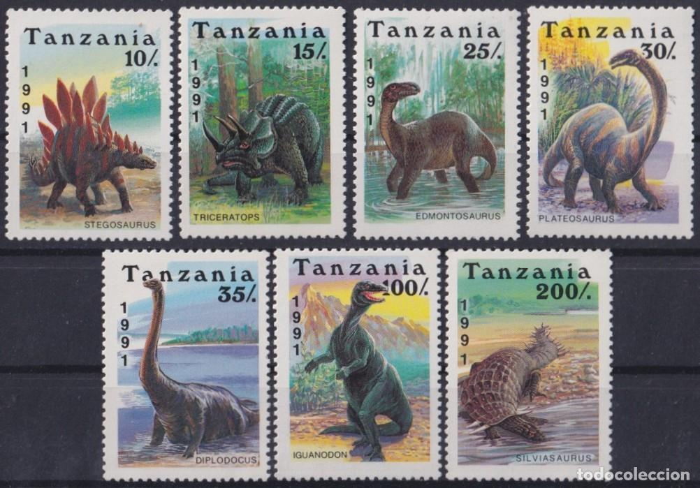 Briefmarken: F-EX63477 TANZANIA MNH 1991 BLOCK PREHISTORIC FAUNA DINOSAUR.