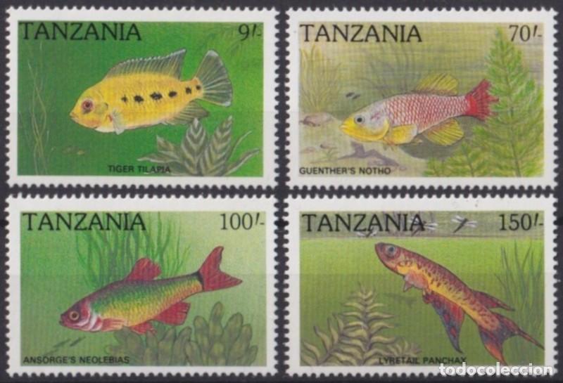 Selos: F-EX63475 TANZANIA MNH 1989 MARINE FAUNA FISH.