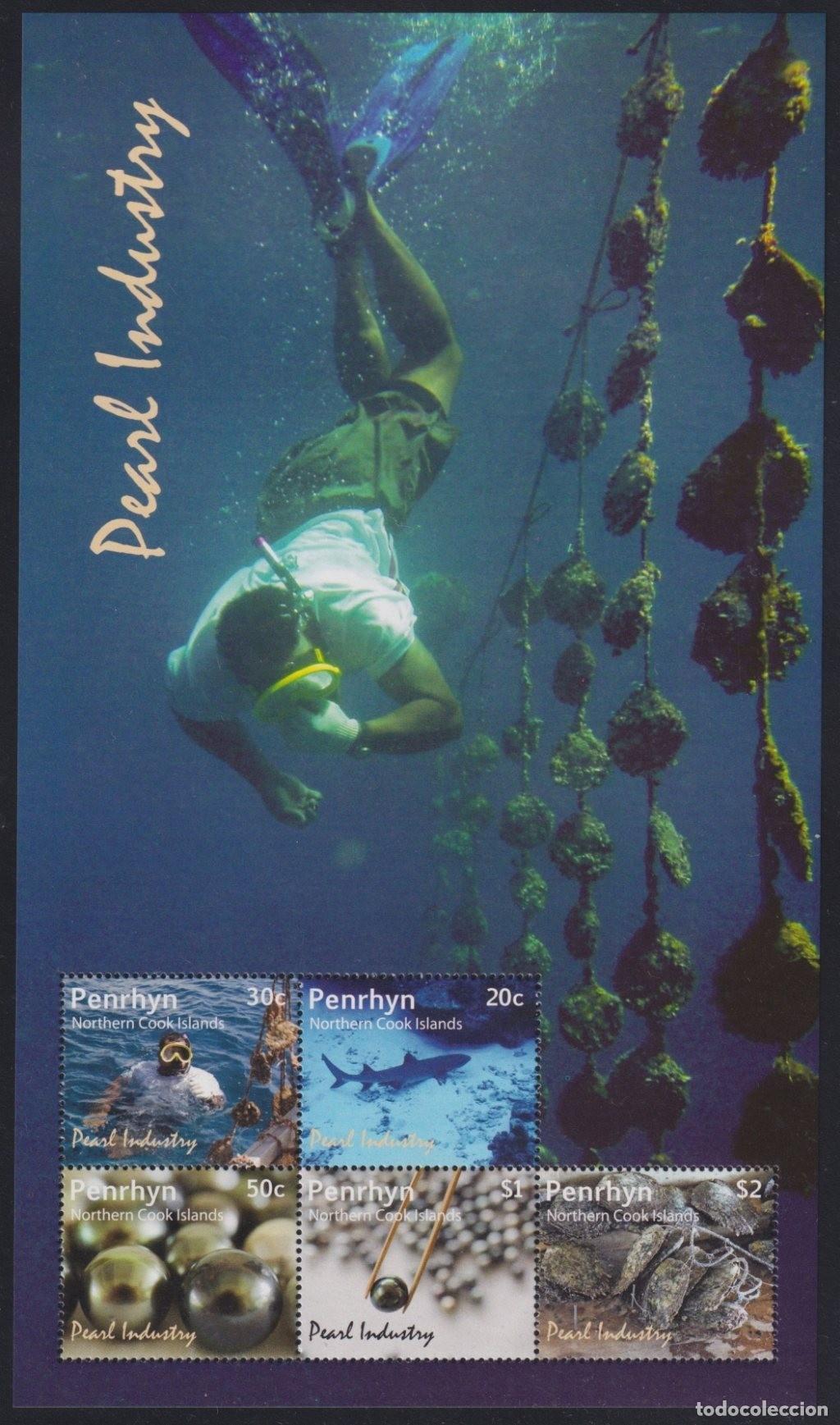 Stamps: F-EX65026 PENRHYN IS MNH 2011 MARINE WILDLIFE PEARL INDUSTRY.