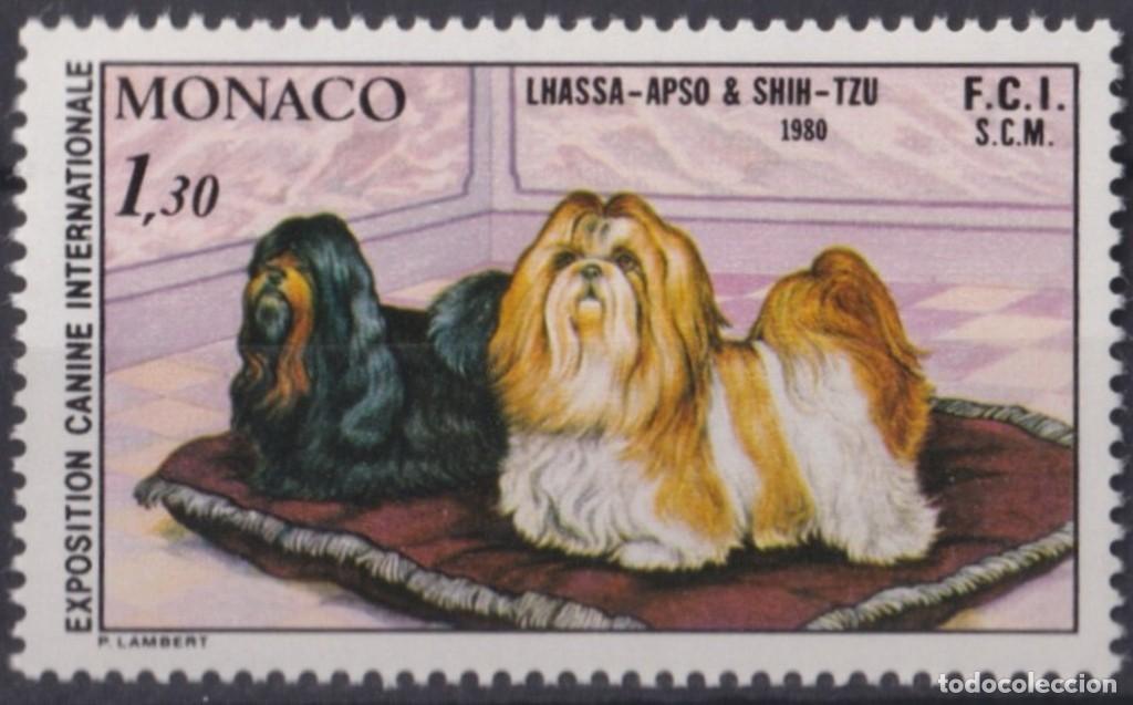 Stamps: F-EX64453 MONACO MNH 1980 DOG PERROS INTERNATIONAL DOG SHOW.