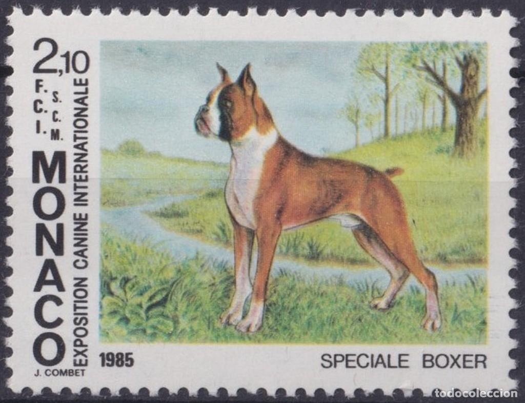 Stamps: F-EX64452 MONACO MNH 1985 DOG PERROS INTERNATIONAL DOG SHOW.