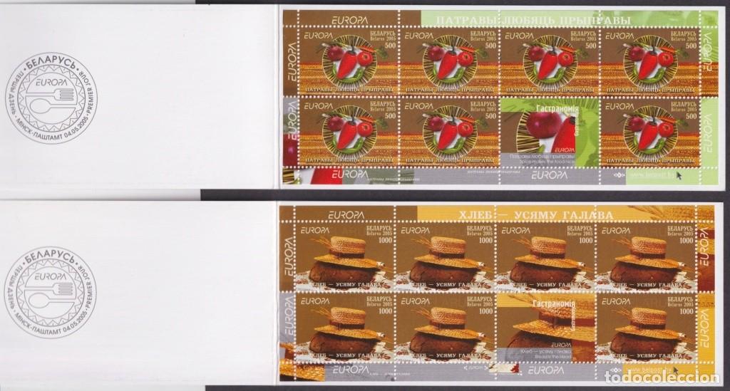 Stamps: F-EX64762 BELARUS MNH 2005 EUROPA CEPT GASTRONOMY FOOD 2 BOOKLED.
