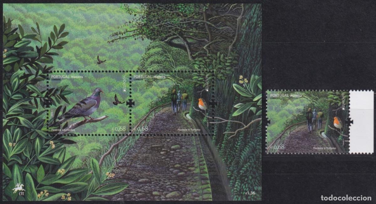 Stamps: F-EX65428 PORTUGAL MADEIRA MNH 2011 EUROPA CEPT FOREST BOSQUES BIRD PIGEON.