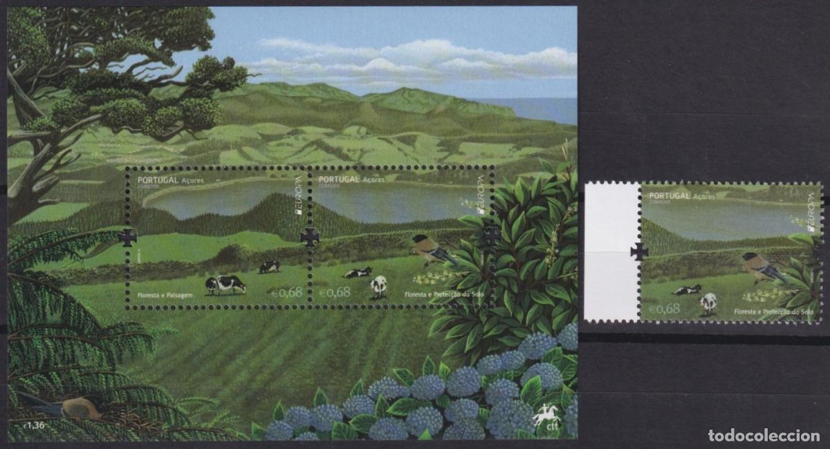 Stamps: F-EX65427 PORTUGAL AZORES MNH 2011 EUROPA CEPT FOREST BOSQUES BIRD PIGEON.