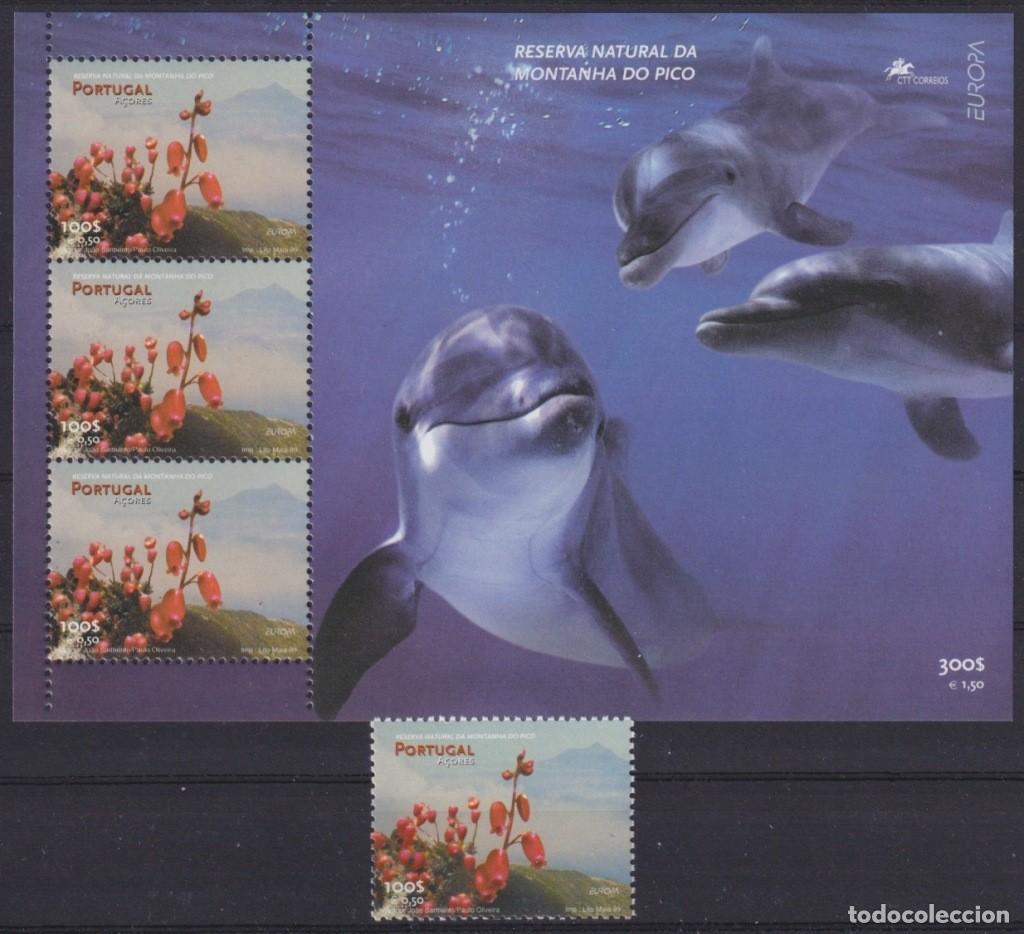 Stamps: F-EX66023 PORTUGAL AZORES MNH 1999 EUROPA CEPT RESERVE NATIONAL PARK FISH DOLPHINS.
