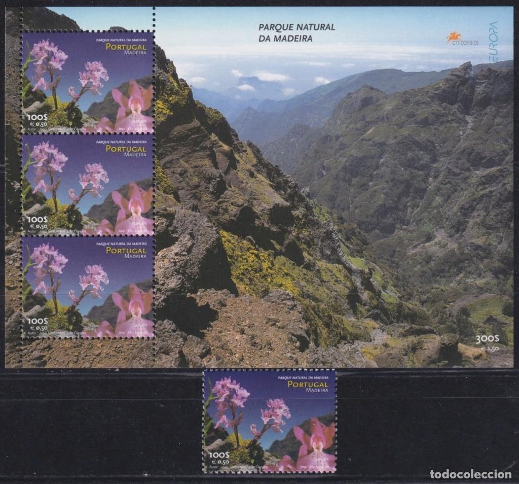 Stamps: F-EX66022 PORTUGAL MADEIRA MNH 1999 EUROPA CEPT RESERVE NATIONAL PARK FLOWER.