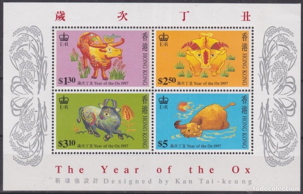 Briefmarken: F-EX61838 HONG KONG CHINA MNH 1997 MOON YEAR OF OX SHEET.