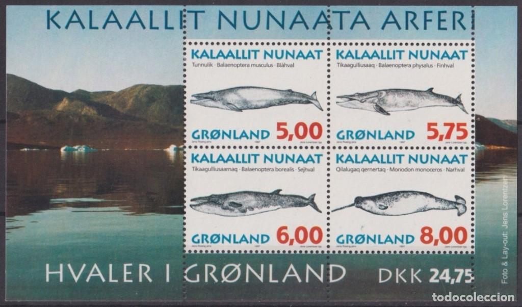 Francobolli: F-EX61844 GREENLAND GRONLAND MNH 1997 MARINE WILDLIFE FISH WHALE.
