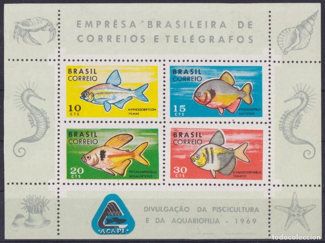 Francobolli: F-EX61845 BRAZIL MNH 1969 MARINE WILDLIFE FISH PISCICULTURE.