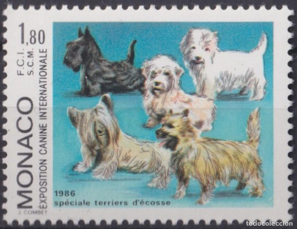 Stamps: F-EX64455 MONACO MNH 1986 DOG PERROS INTERNATIONAL DOG SHOW.