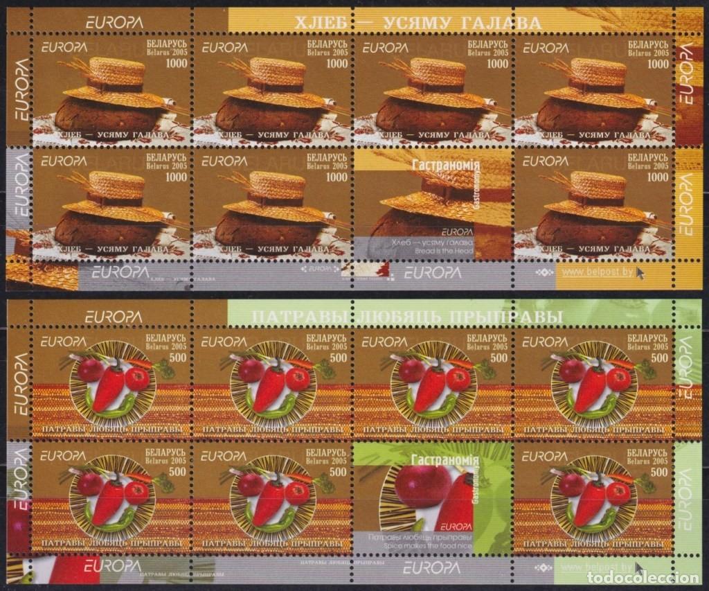 Selos: F-EX64764 BELARUS MNH 2005 EUROPA CEPT GASTRONOMY FOOD SHEET.