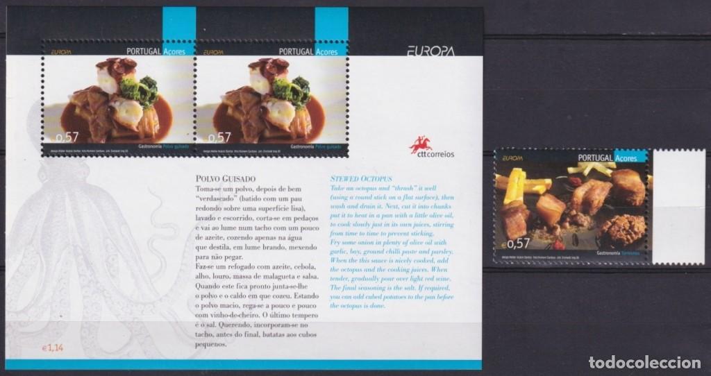 Selos: F-EX65414 PORTUGAL AZORES MNH 2005 EUROPA CEPT GASTRONOMY FOOD DUCK.
