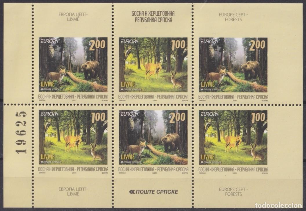 Selos: F-EX65800 BOSNIA & HERZEGOVINA MNH 2011 EUROPA TREE FOREST FAUNA BEAR.