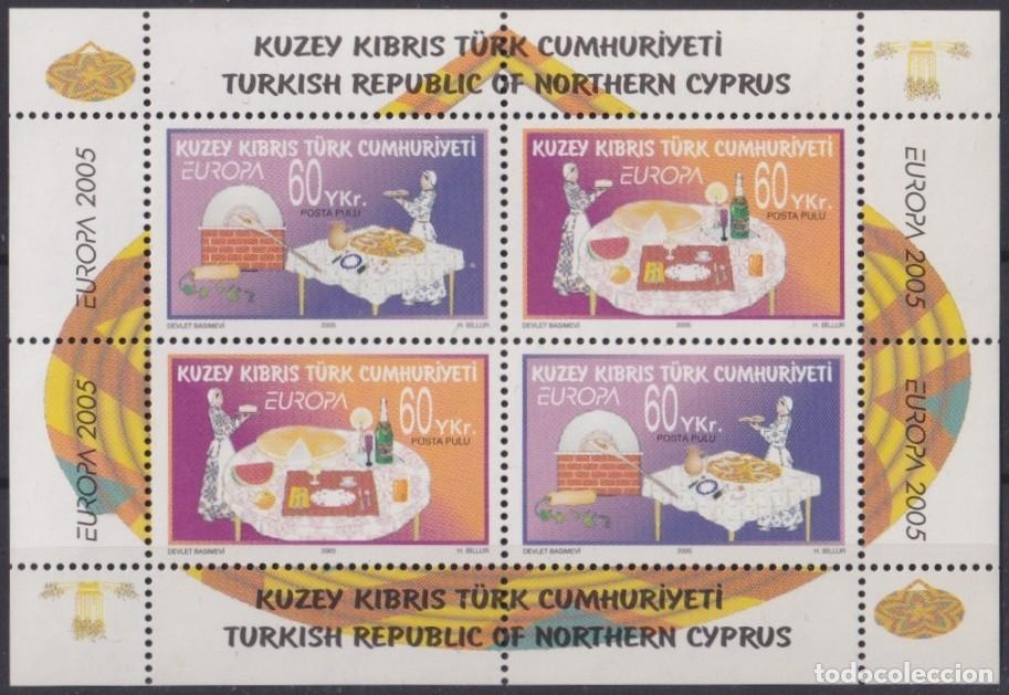 Timbres: F-EX65733 TURKISH CYPRUS MNH 2005 EUROPA CEPT GASTRONOMY FOOD.