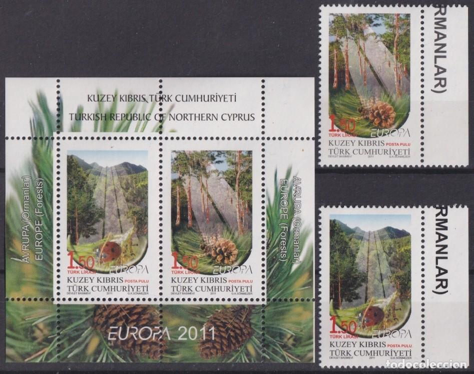 Stamps: F-EX65802 TURKISH CYPRUS MNH 2011 EUROPA TREE FOREST.