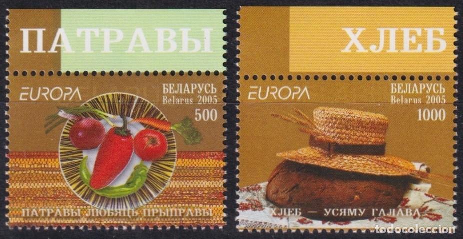 Stamps: F-EX65593 BELARUS MNH 2005 EUROPA CEPT GASTRONOMY FOOD.