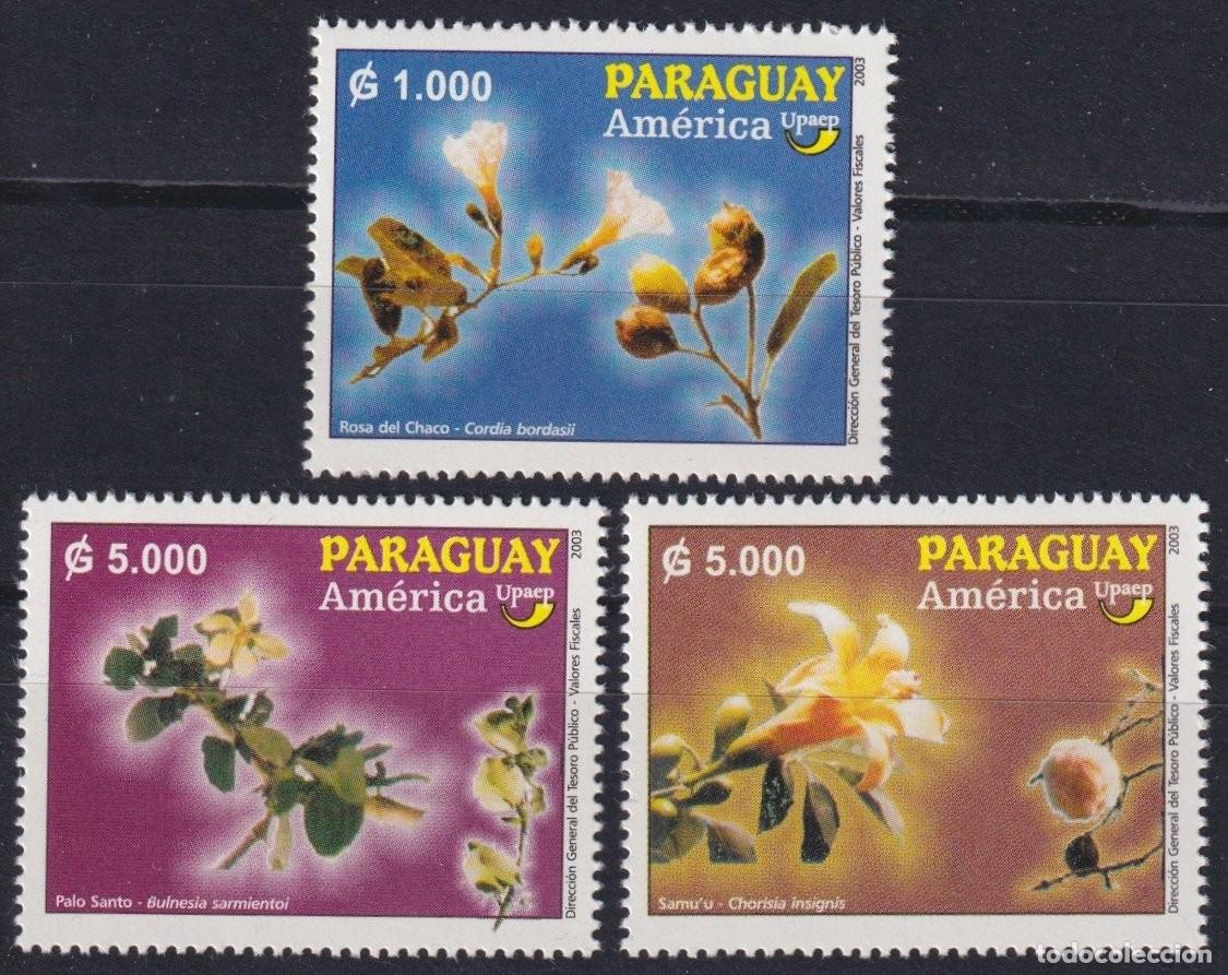 Stamps: F-EX66462 PARAGUAY MNH 2003 UPAEP FAUNA & TREE PLANTS.