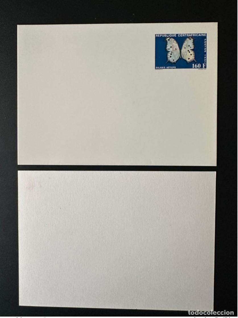 Sellos: Rep&uacute;blica Centroafricana 1987 Mi. 1303 Papeler&iacute;a Entier Papillon Butterfly Salamis Aetiops