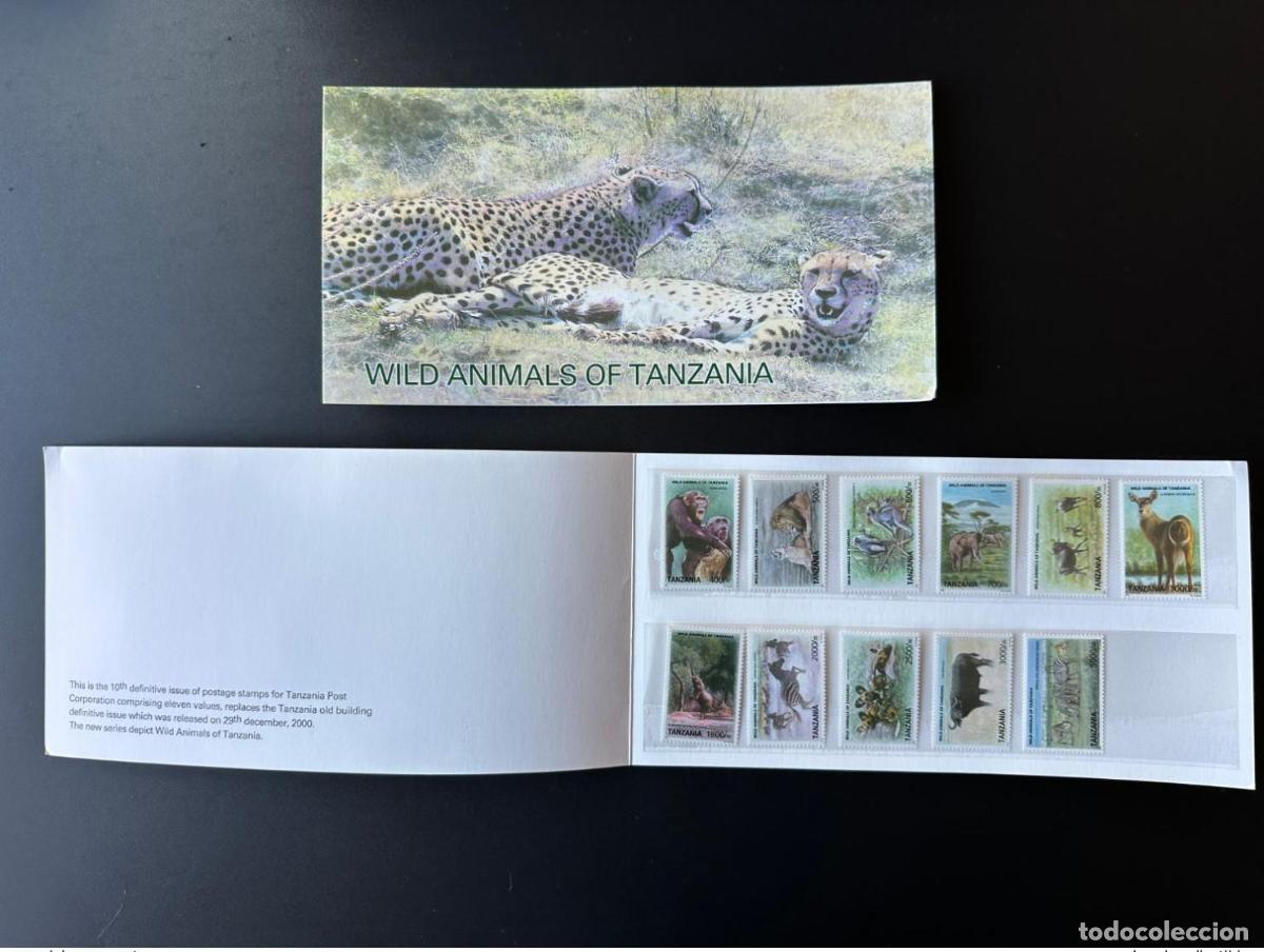 Sellos: Tanzania 2009 Mi. 4654 - 4674 carpeta Animales salvajes fauna Le&oacute;n Elefante Mono